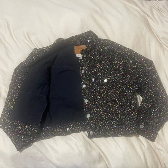 Levi's Trucker Jacket in Ditsy Floral Secret Garden Print Size M - Picture 9 of 13